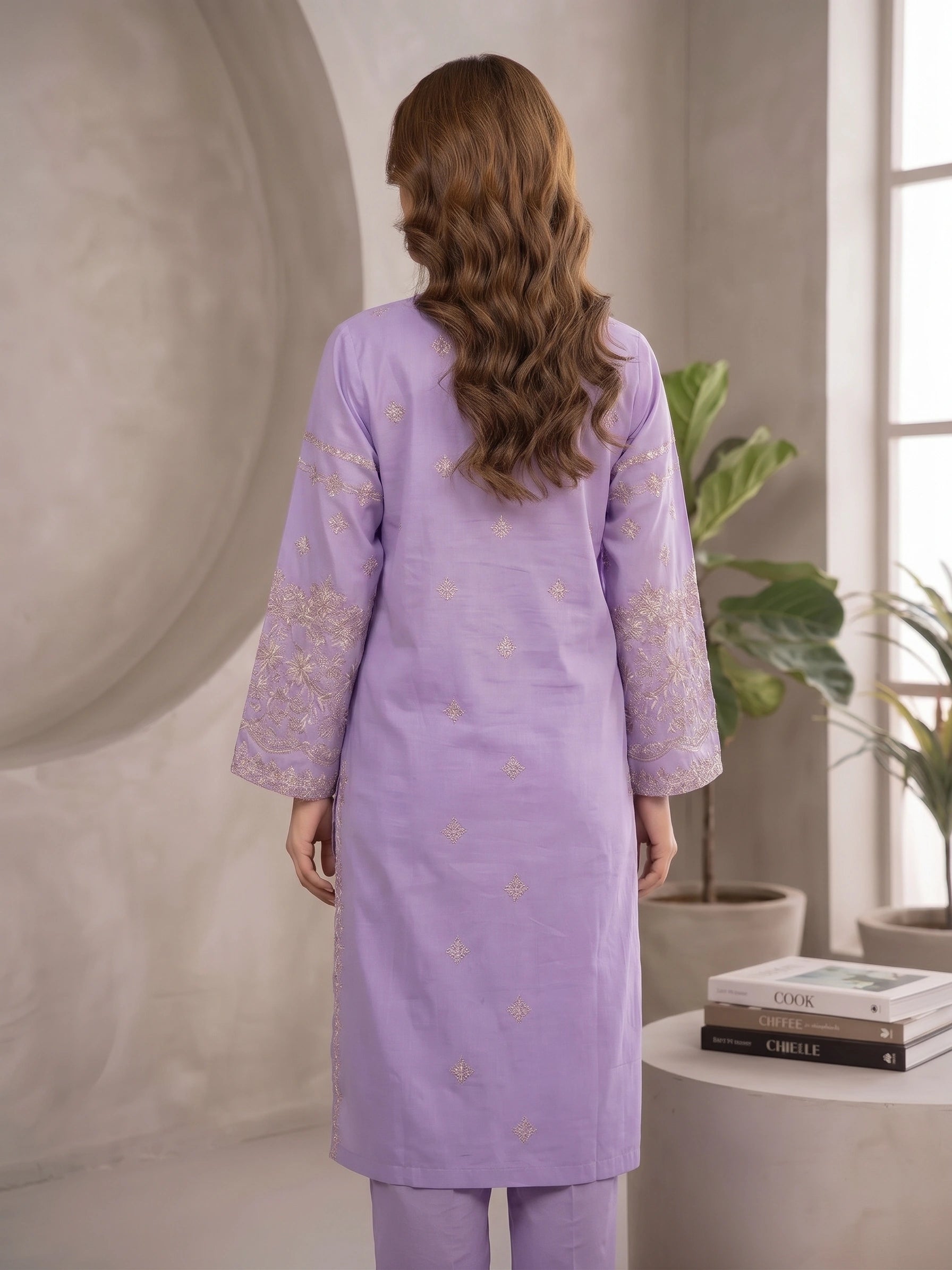 Mahira Embroidered 2 Piece Cotton Lawn Suit
